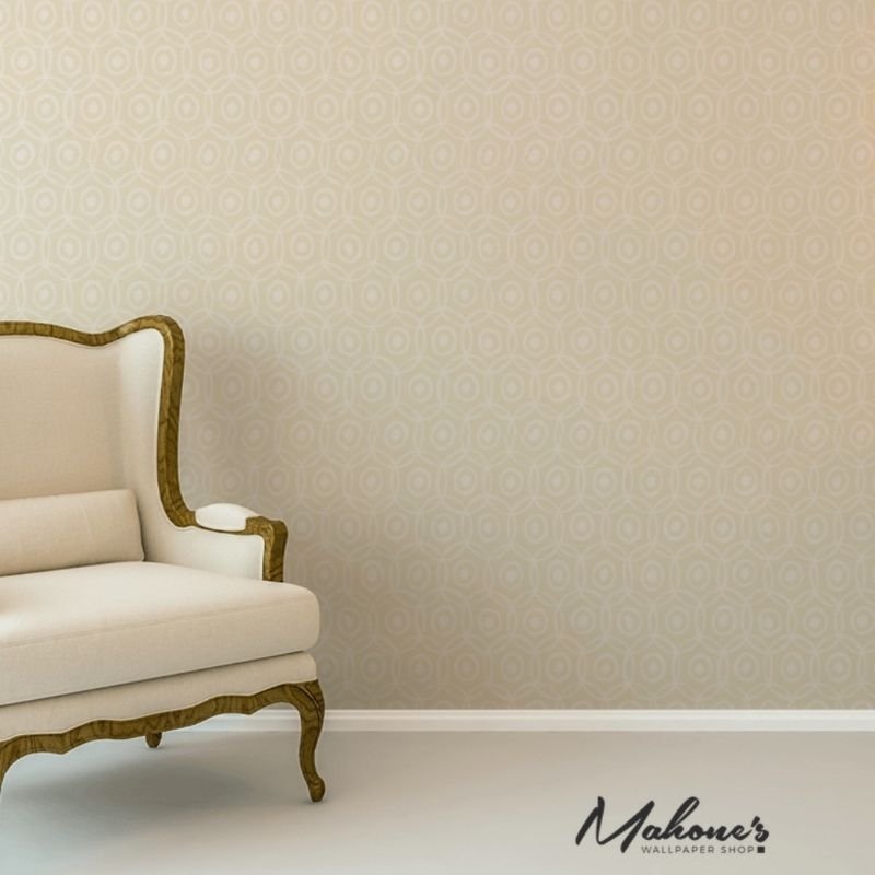 View 5005951 Alcazaba Bisque Schumacher Wallpaper