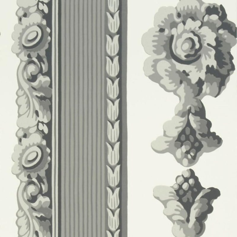 Sample P548-03 Palazzetto, Charcoal by Designer Guild Wallpaper