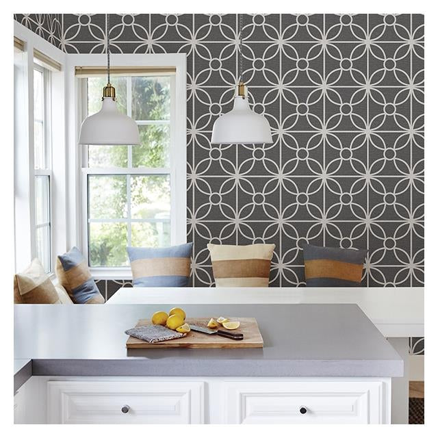 Save on 2716-23859 Savvy Black Geometric A-Street Prints Wallpaper