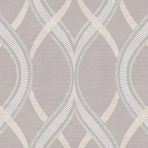 Save on 2625-21852 Symetrie Frequency Lavender Ogee A Street Prints Wallpaper