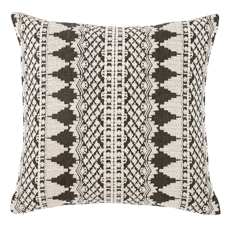So7547406 | Wentworth Embroidery 22" Pillow, Carbon - Schumacher Furniture and Accessories