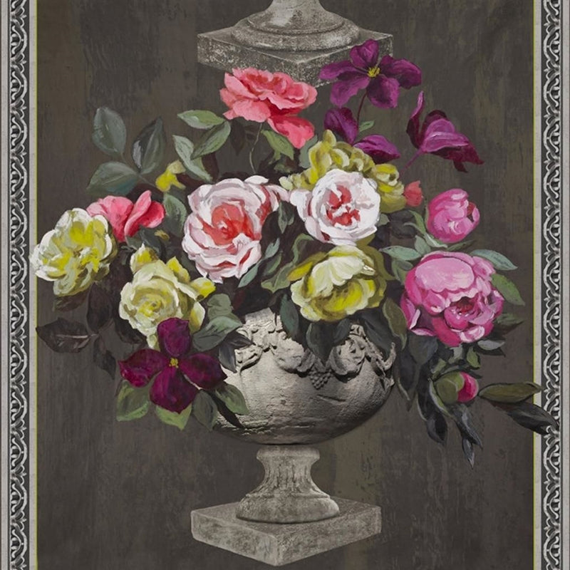 Sample P551-01 Ornamental Garden Panel Print, Slate by Designer Guild Wallpaper