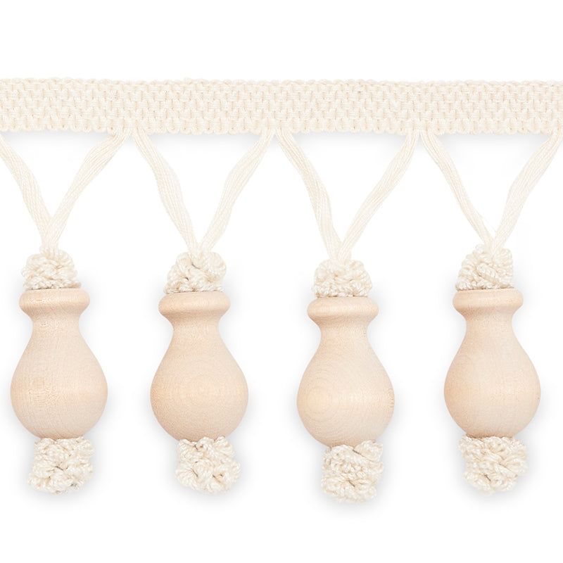MF4002-1 | Antibes Molded Fringe, Natural - Schumacher Fabric