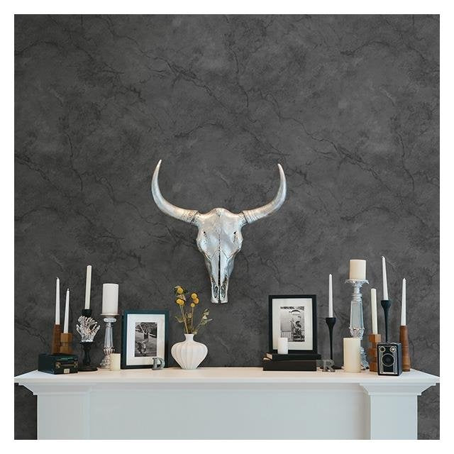 Buy 2716-23811 Innuendo Black Marble A-Street Prints Wallpaper
