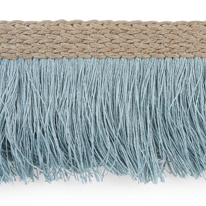 76260 | Braided Linen Fringe, Sky - Schumacher Fabric