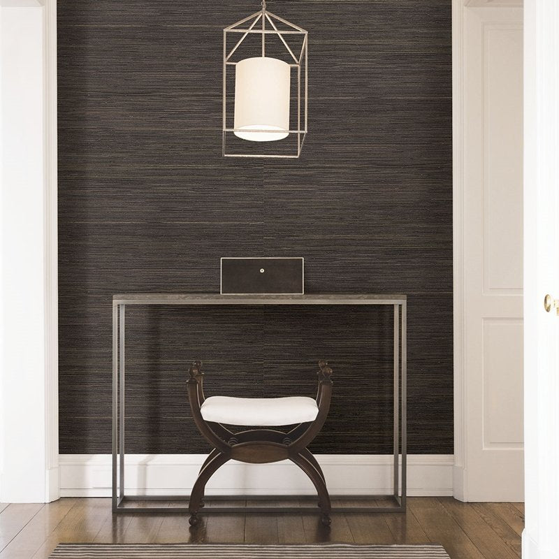 Select 2829-80071 Fibers Shandong Chocolate Grasscloth A Street Prints Wallpaper