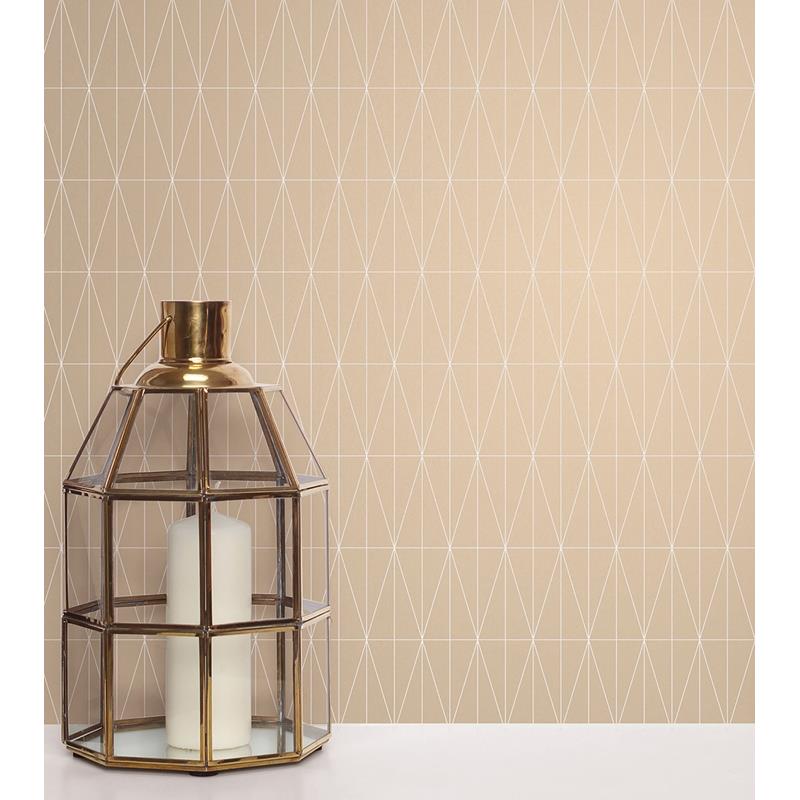Buy 2889-25214 Plain Simple Useful Tofta Beige Geometric Beige A-Street Prints Wallpaper