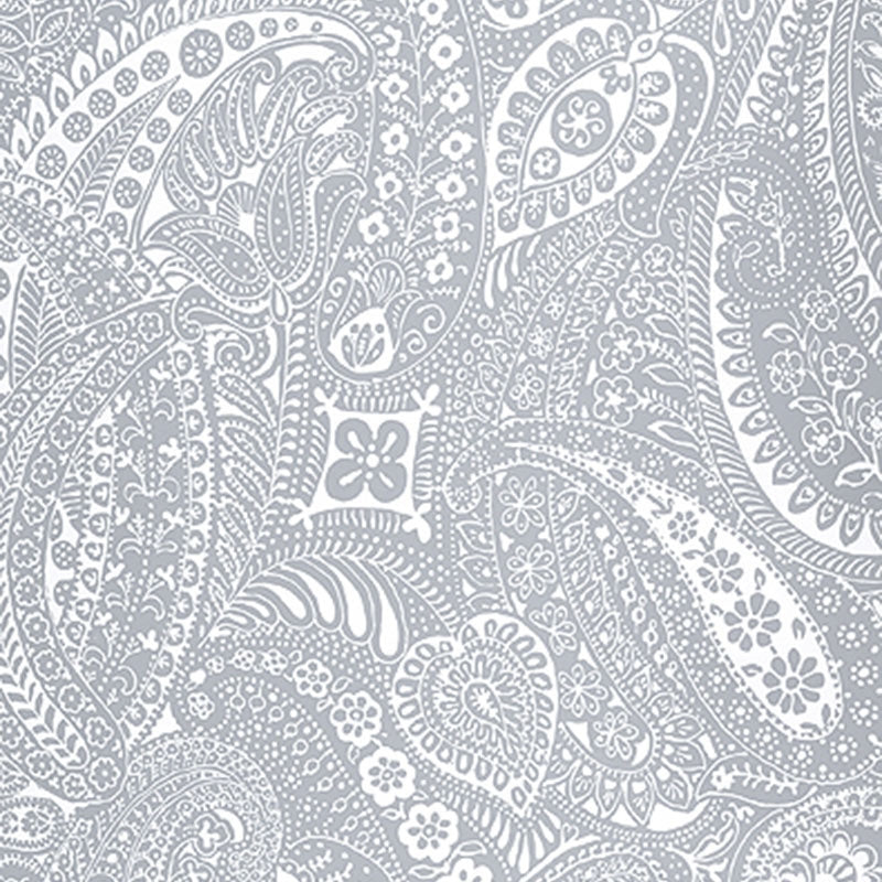Shop 5003190 Paisley Print Grey Schumacher Wallpaper