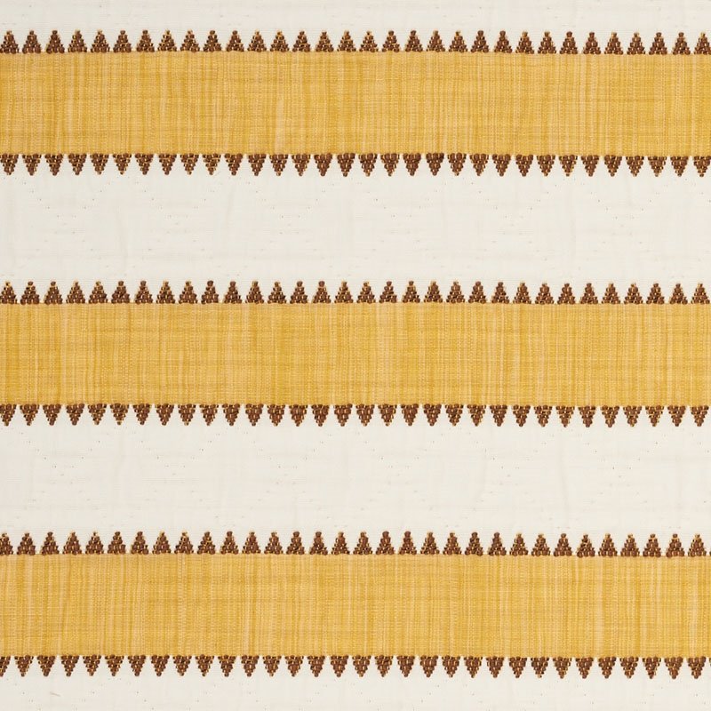 Purchase sample of 76752 Isolde Stripe, Yellow by Schumacher Fabric