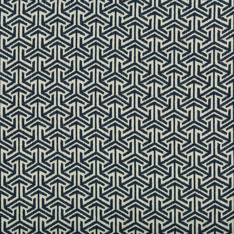 View 35715.50.0 Geometric Dark Blue by Kravet Design Fabric
