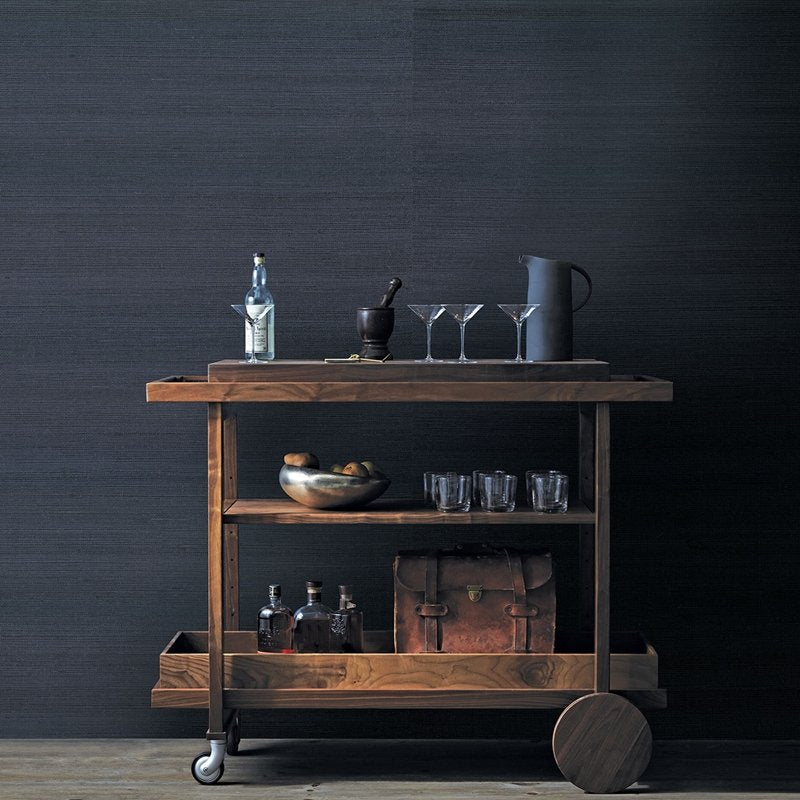 Shop 2829-80088 Fibers Peninnsula Navy Sisal Grasscloth A Street Prints Wallpaper