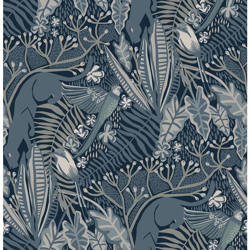 PLS4213 Pip & Lo Blues Poise Peel & Stick Wallpaper by NuWallpaper