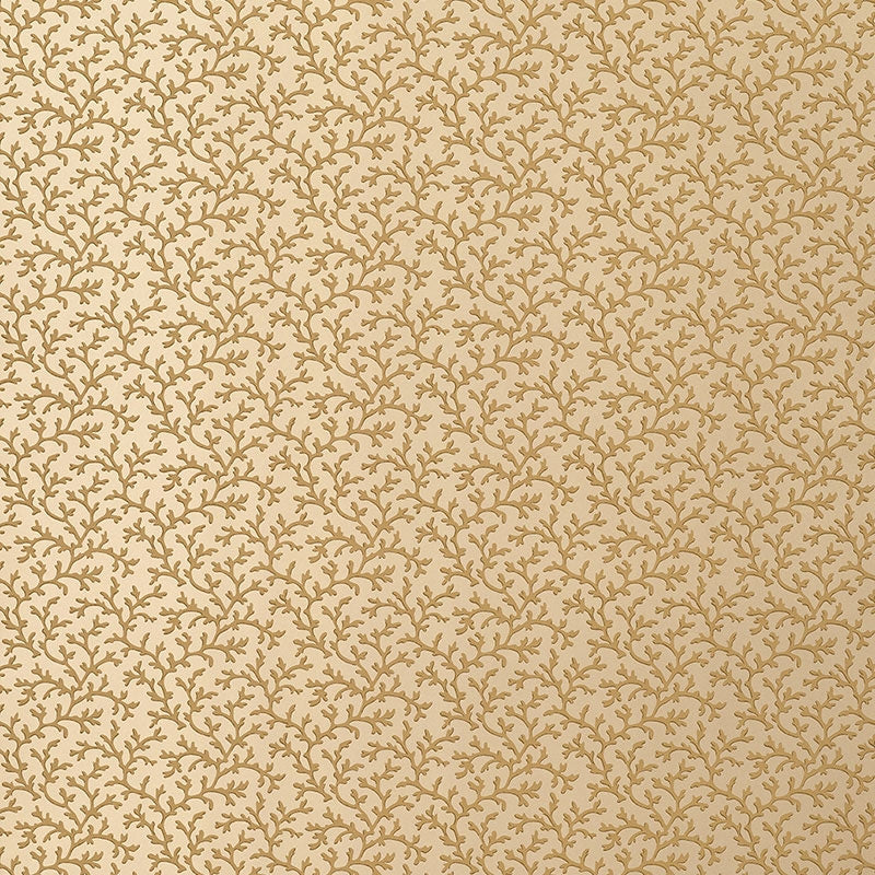 Buy 5004416 Coral Vine Burnished Gold Schumacher Wallpaper