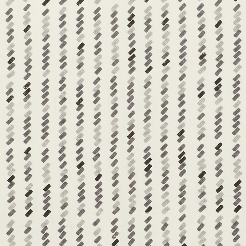Purchase sample of 176542 Tic For Tac, Black by Schumacher Fabric