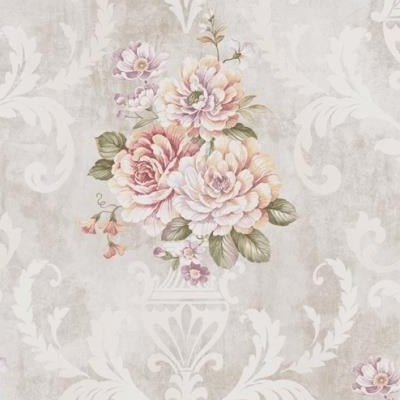 Save CO80909 Connoisseur Neutrals Floral by Seabrook Wallpaper