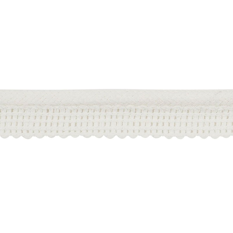 72420 | Eubie Lip Cord, White - Schumacher Fabric