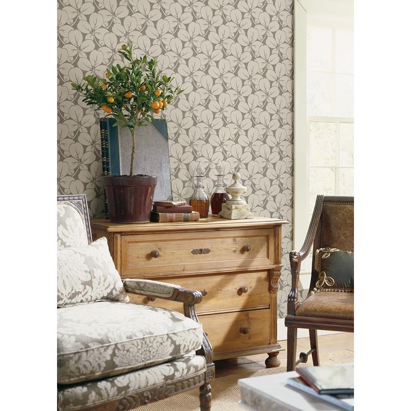 Find 2970-26106 Revival Robert Grey Clover Wallpaper Grey A-Street Prints Wallpaper