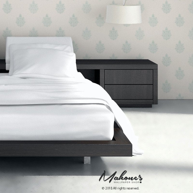 Buy 5005322 Asara Flower Water Blue Schumacher Wallpaper