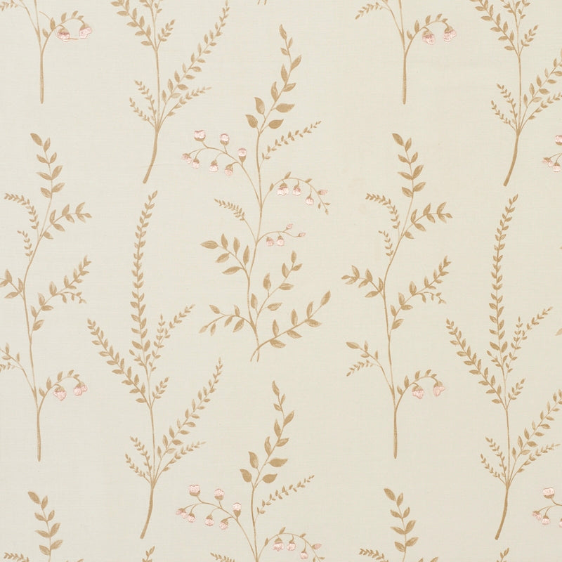 Purchase sample of 78351 Cynthia Embroidered Print, Natural by Schumacher Fabric