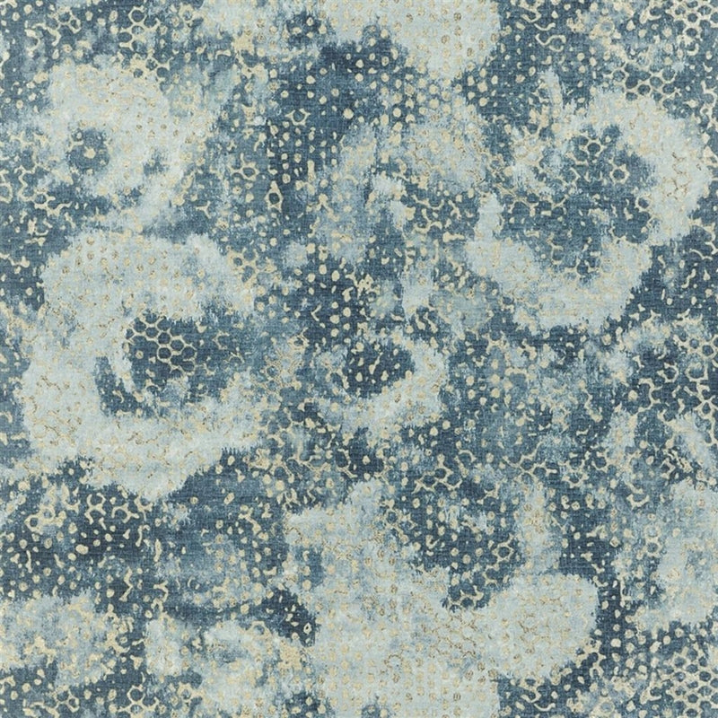 Sample PDG647-06 Palasini, Teal by Designer Guild Wallpaper