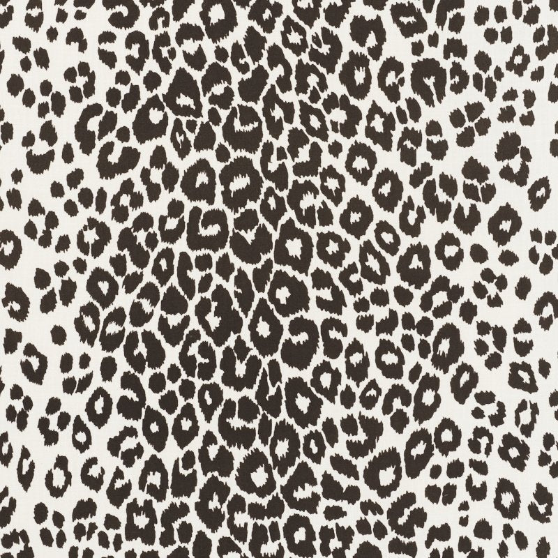 Purchase sample of 177324 Iconic Leopard Indoor/Outdoor, Graphite by Schumacher Fabric