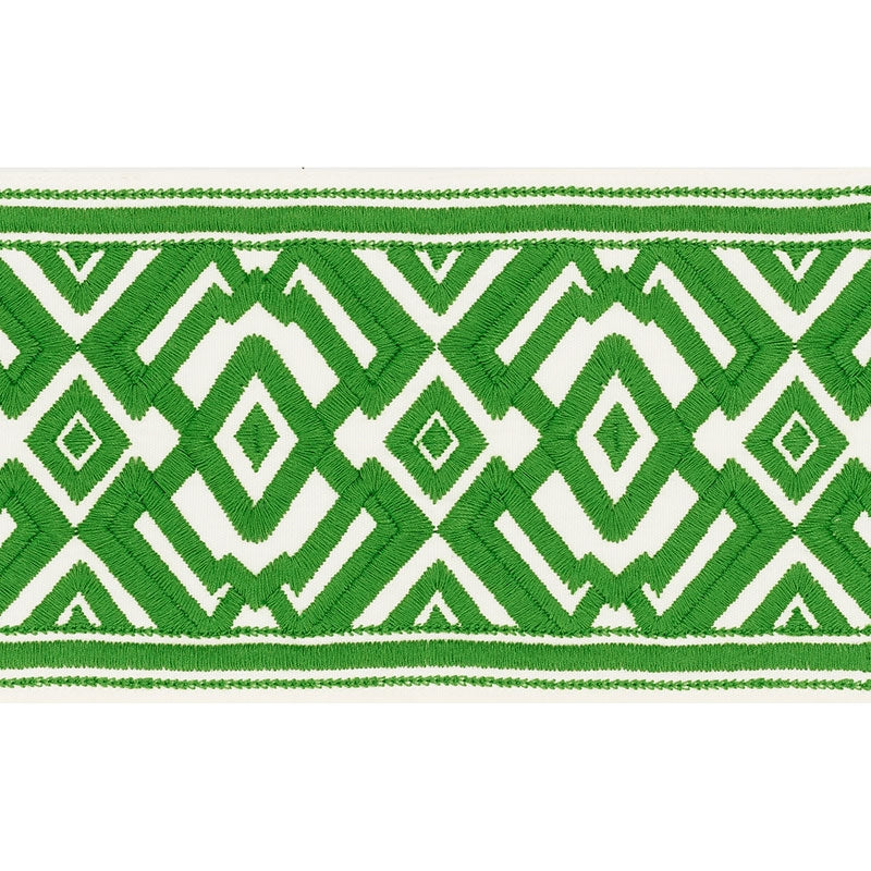 70663 | Avalon Tape, Green - Schumacher Fabric