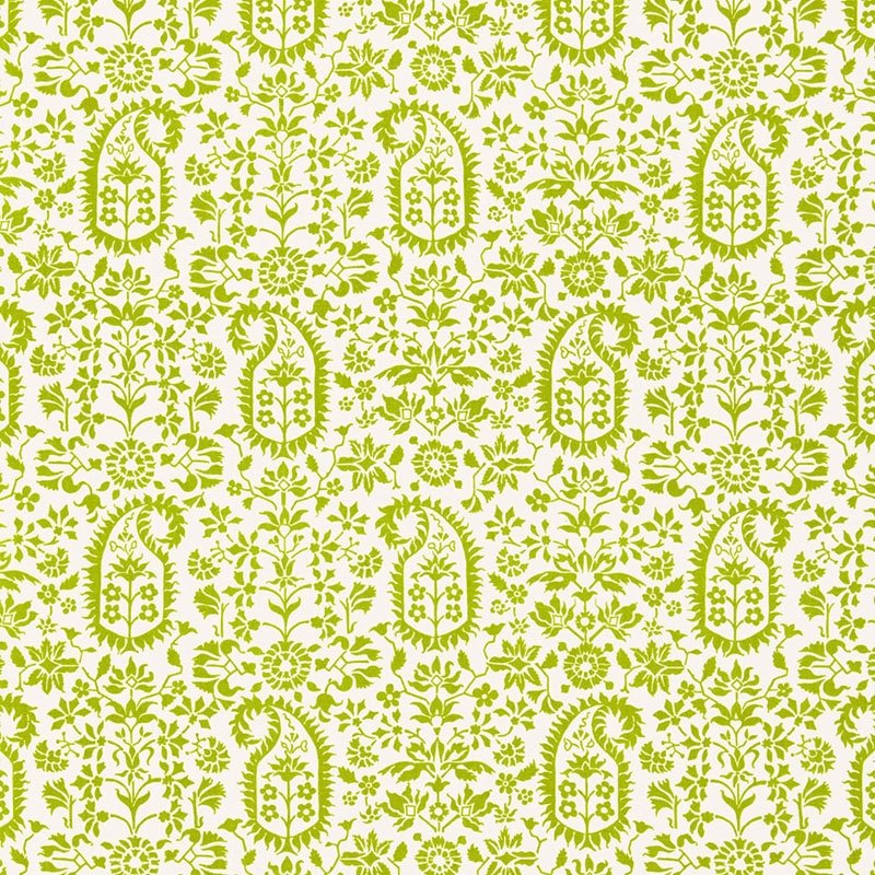 Purchase sample of 174860 Kalika Paisley Print, Palm by Schumacher Fabric