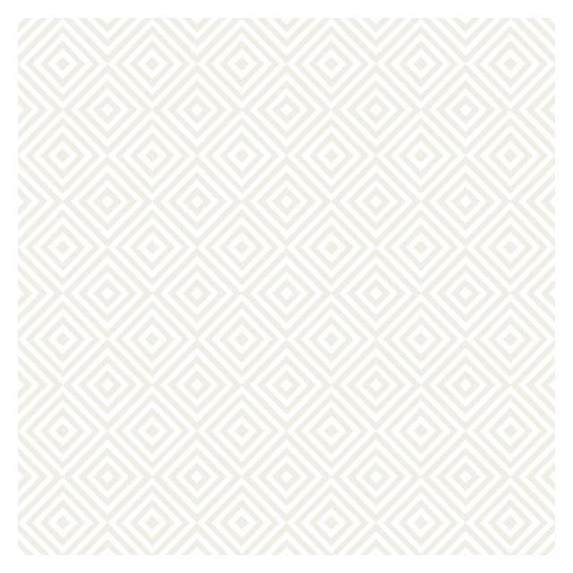Select 2535-20657 Simple Space 2 Metropolitan Cream Geometric Diamond Beacon House Wallpaper