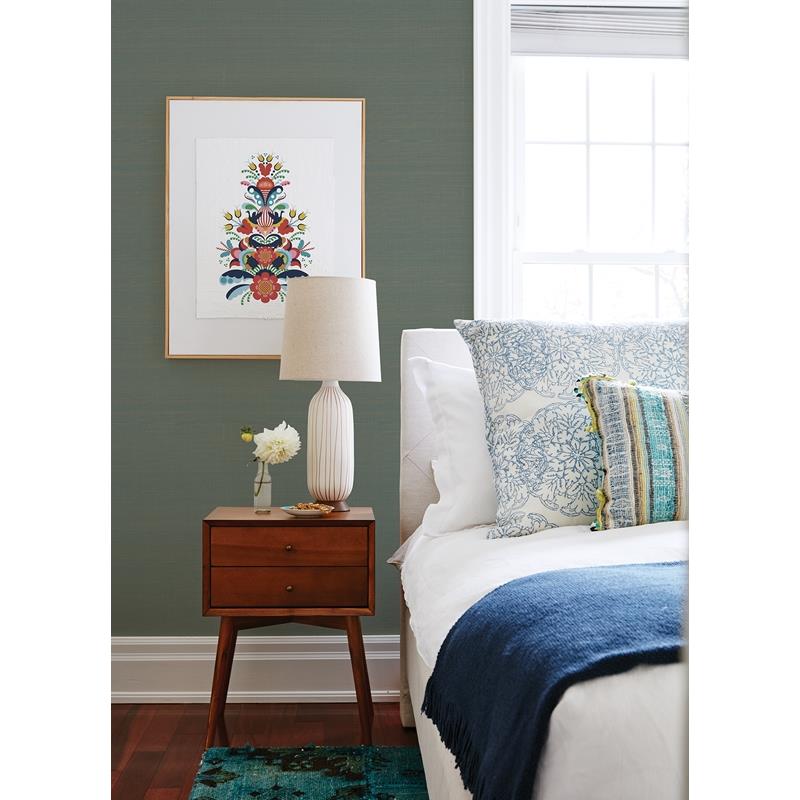 Search 2923-86102 Twine Mai Teal Grasscloth Teal A-Street Prints Wallpaper