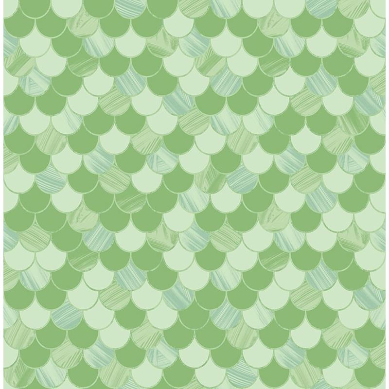 Looking TA20901 Tortuga Green Fish Scales by Seabrook Wallpaper