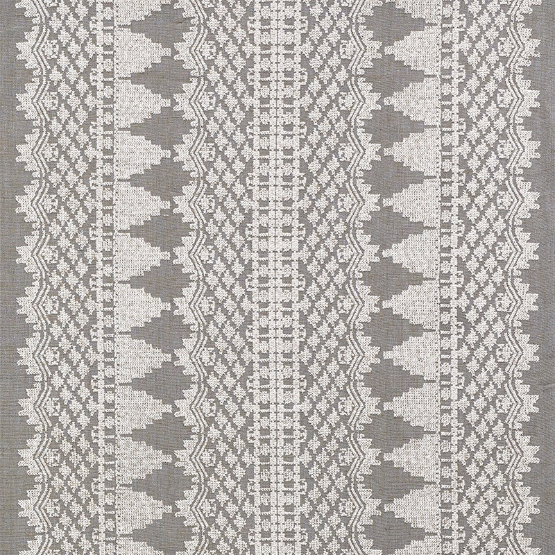 Purchase sample of 75471 Wentworth Embroidery, Haze by Schumacher Fabric