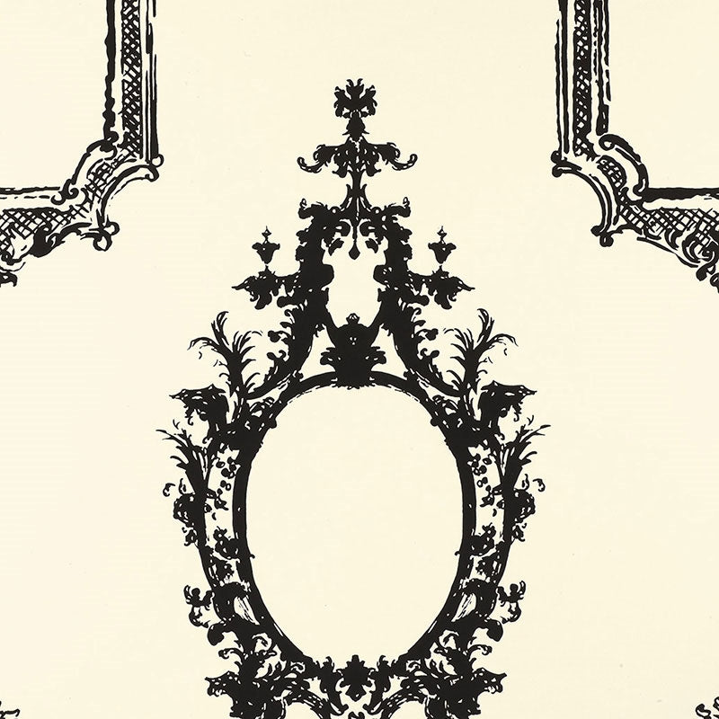 Buy 5003290 Go Baroque Noir Blanc Schumacher Wallpaper