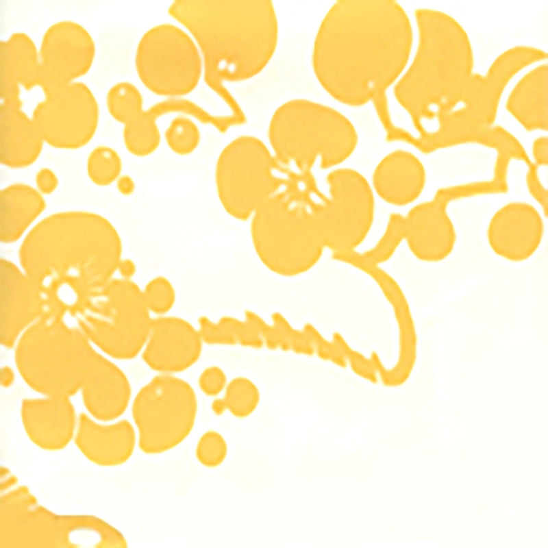 Buy 3010-02AWP Hawthorne New Ochre On Almost White by Quadrille Wallpaper