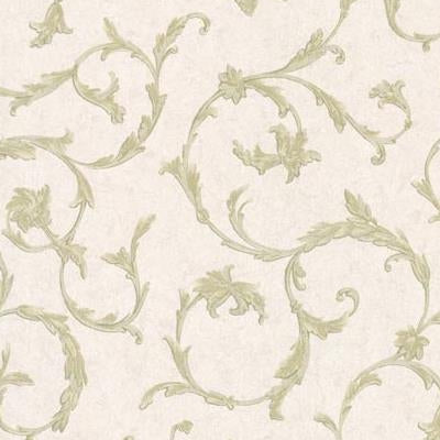 Purchase 2530-20541 Satin Classics IX Green Scroll wallpaper by Mirage Wallpaper