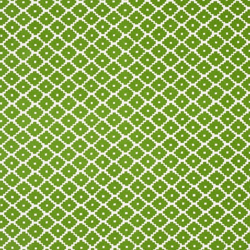 Purchase sample of 174488 Ziggurat, Green by Schumacher Fabric