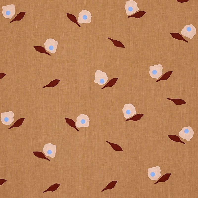 Purchase sample of 179891 Aquinnah Hand Block, Camel by Schumacher Fabric