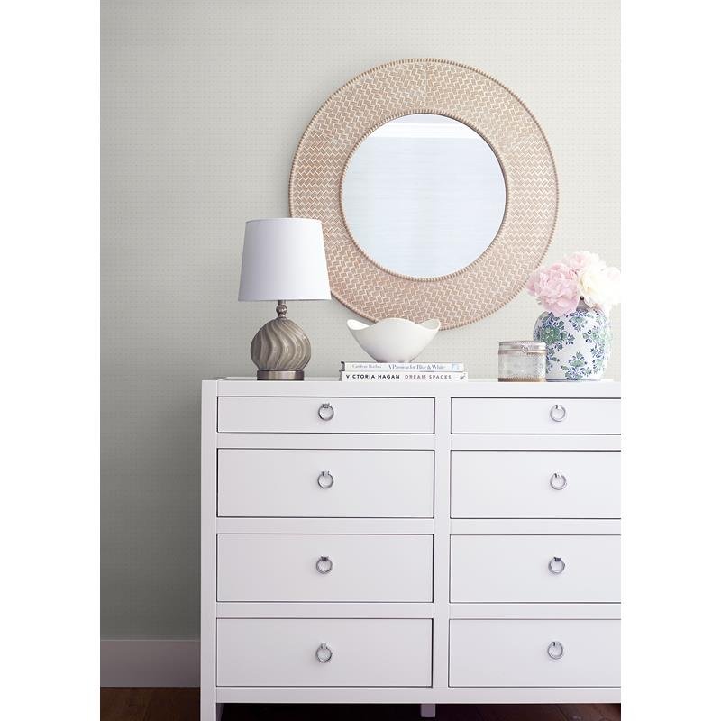 Select 2976-86541 Grey Resource Soleil Silver Petite Floral Silver A-Street Prints Wallpaper