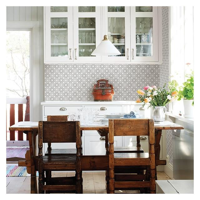 Shop 2716-23828 Orbit Dove Floral A-Street Prints Wallpaper