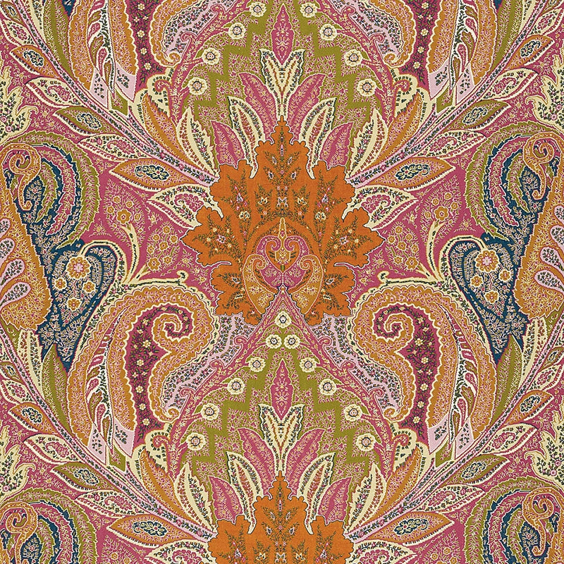 Purchase sample of 174880 Cambay Paisley Print, Sandalwood by Schumacher Fabric