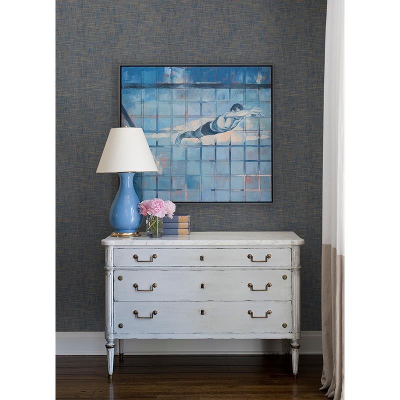 Order 2923-88027 Twine Genji Blue Woven Blue A-Street Prints Wallpaper