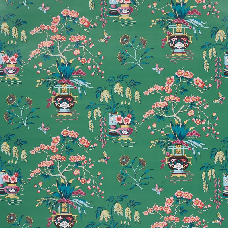 Looking for 5013582 Ming Vase Jade Schumacher Wallcovering Wallpaper