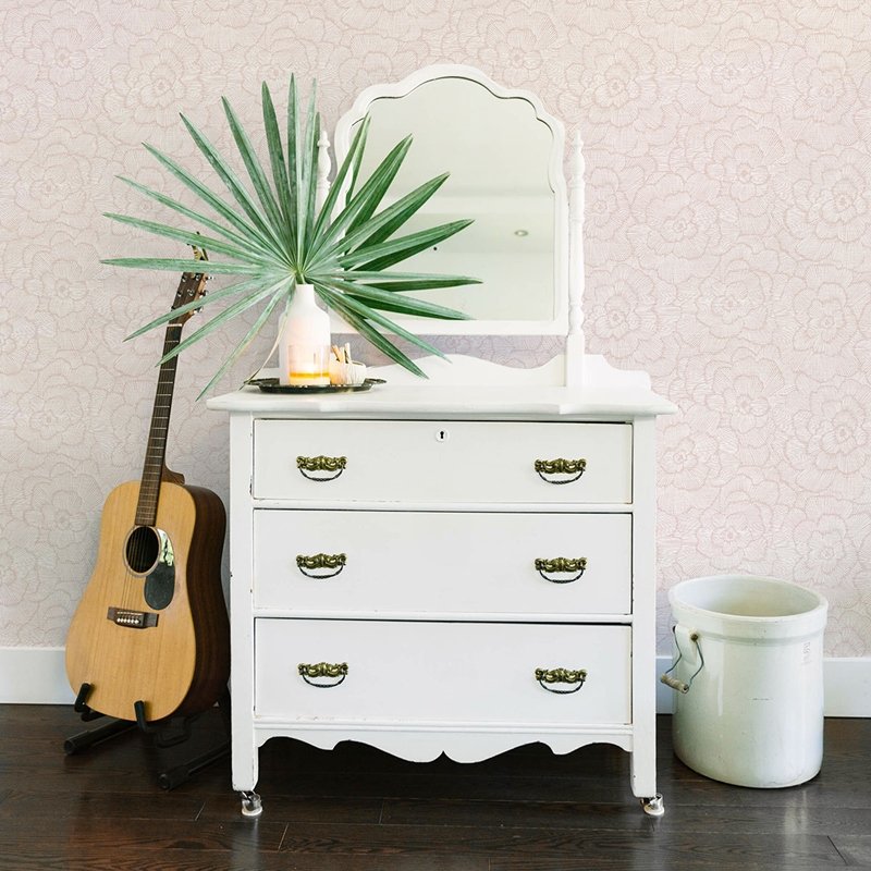 Buy 2969-26037 Pacifica Periwinkle Pink Textured Floral Pink A-Street Prints Wallpaper