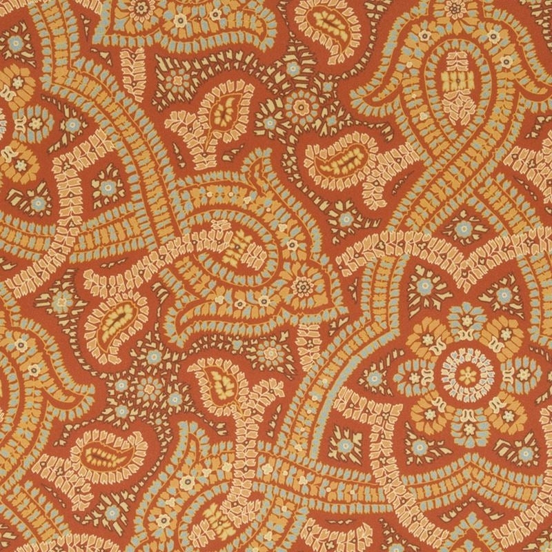 242346 | Samba Paisley Tomato - Beacon Hill Fabric