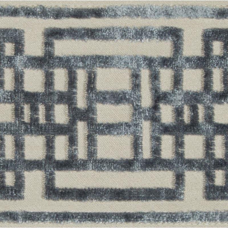 T30779.1105.0 | Circuit Border, Slate Slate - Kravet Design Fabric