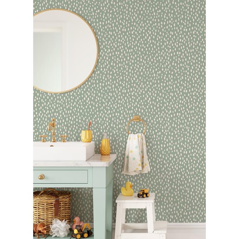 4060-139256 Fable Willa Moss Dots Wallpaper by Chesapeake,4060-139256 Fable Willa Moss Dots Wallpaper by Chesapeake2