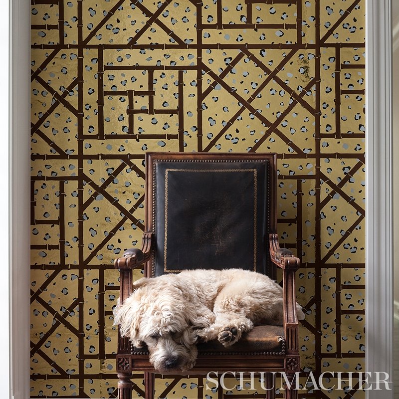 Search 5012770 Fancy Beast Metallic Glam Gold Schumacher Wallcovering Wallpaper