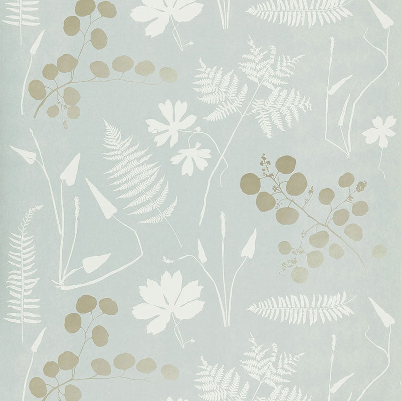 Search 5005011 Modern Botanical Slate Schumacher Wallpaper