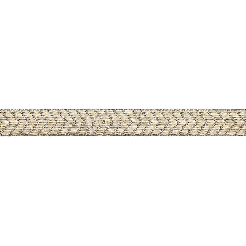 65581 | Francoise Linen Braid, Greige - Schumacher Fabric