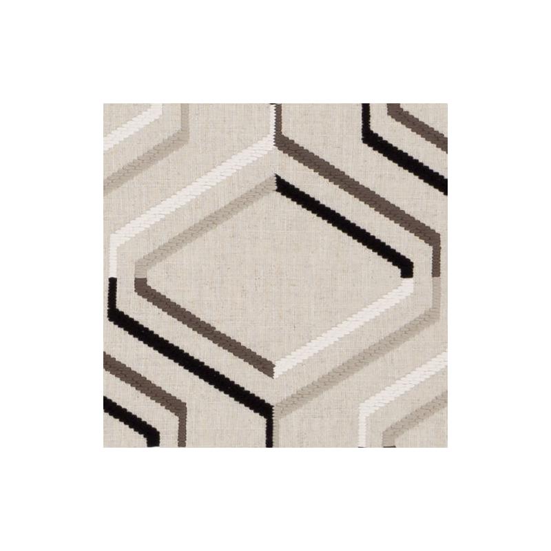 519575 | Da61858 | 698-Black/Linen - Duralee Fabric
