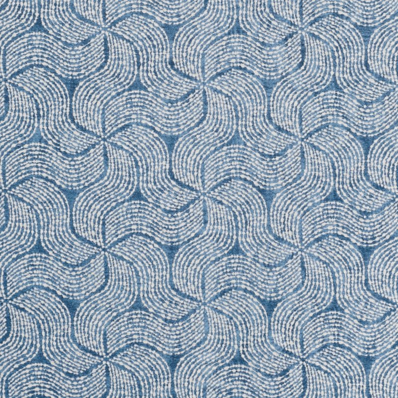 Purchase sample of 76052 Fiador, Blue by Schumacher Fabric